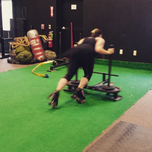 Ever gym with your skates on? Yea, we're hardcore. 